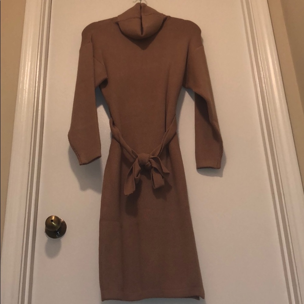 Gorgeous camel/tan sweater dress by day&night